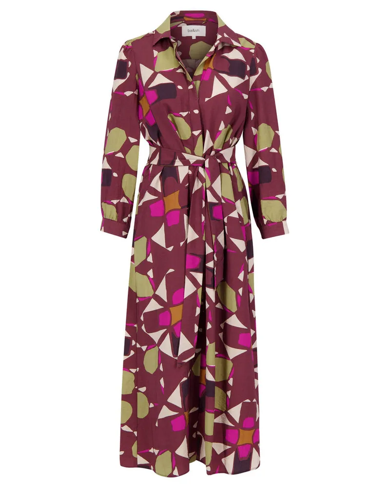 ba&sh Damen Hemdblusenkleid ARA Oversized Fit Mehrfarbig