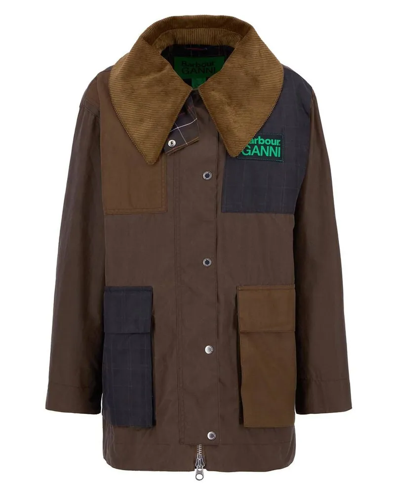 Barbour Damen Waxmantel BARBOUR X GANNI Braun