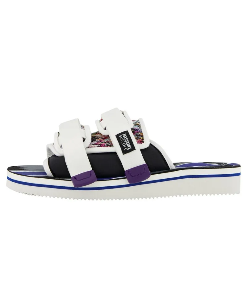 SUICOKE Herren Pantoletten X MISSONI MOTO SUICOKE COLLAB Weiss