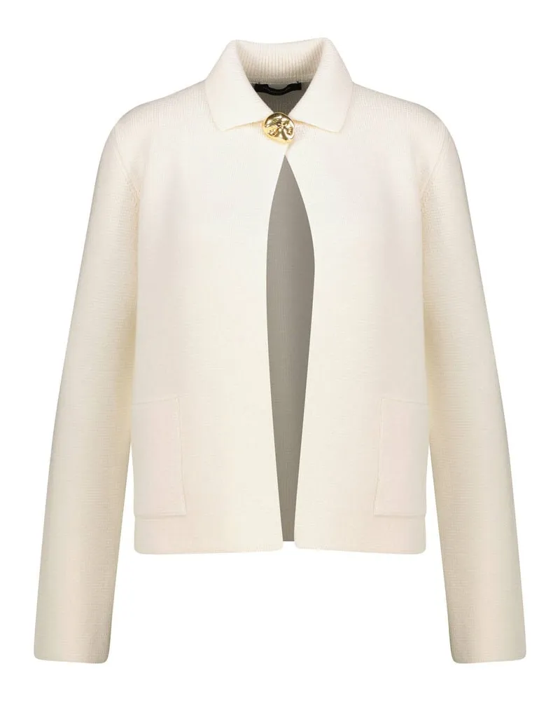 Fabiana Filippi Damen Cardigan aus Wolle Offwhite