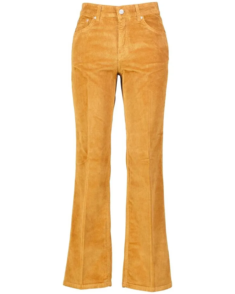 Gant Damen Cordhose CORDUROY FLARE Slim Fit Braun