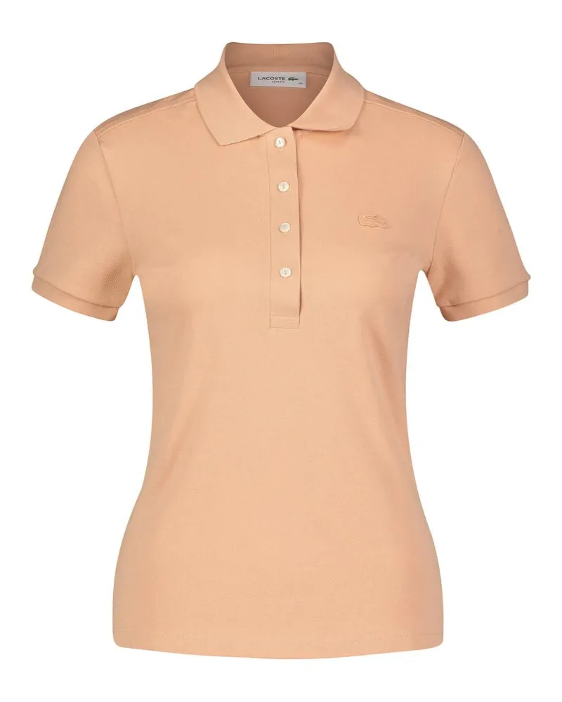 Lacoste Damen Poloshirt Slim Fit Kurzarm Nougat