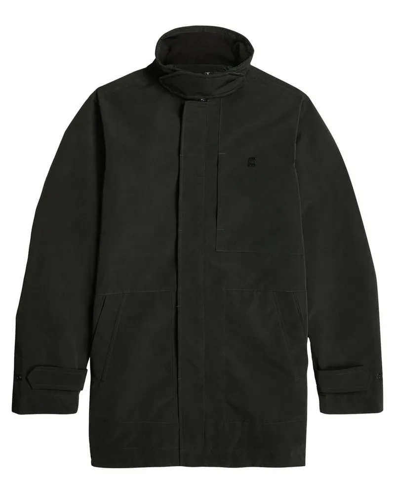 G-STAR RAW Herren Trenchcoat GARBER Schwarz