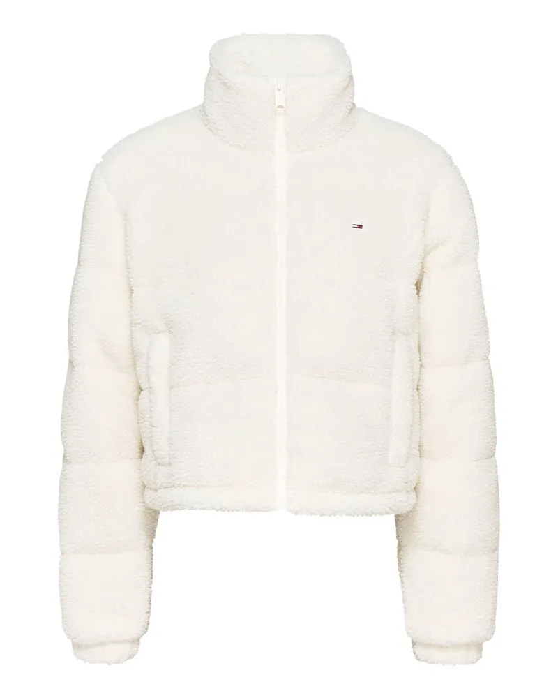 Tommy Hilfiger Damen Jacke aus Teddy-Fleece Offwhite