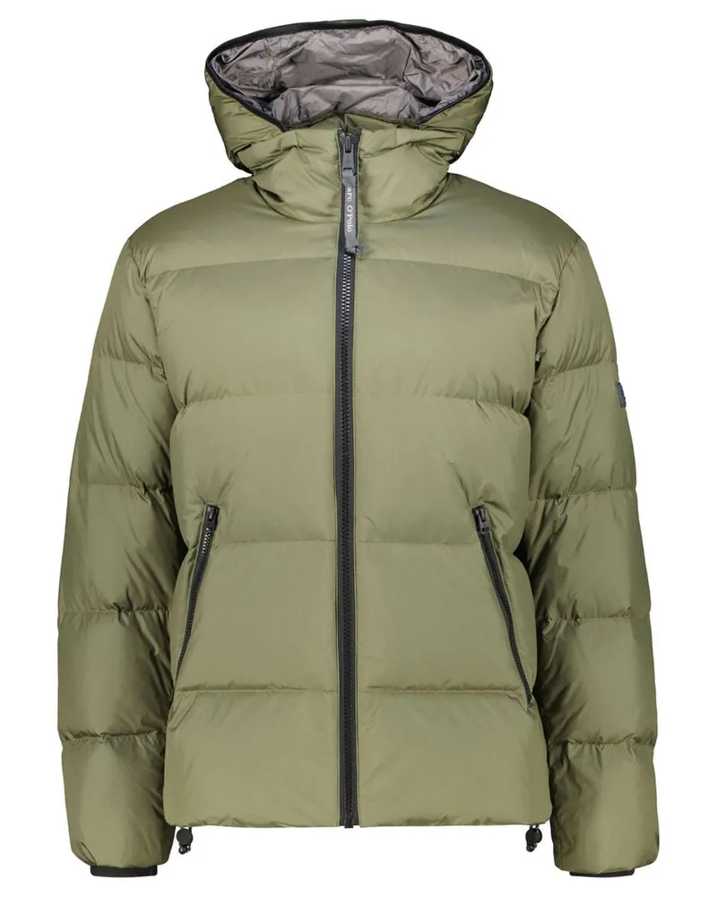 Marc O'Polo Herren Daunenjacke mit Kapuze Khaki
