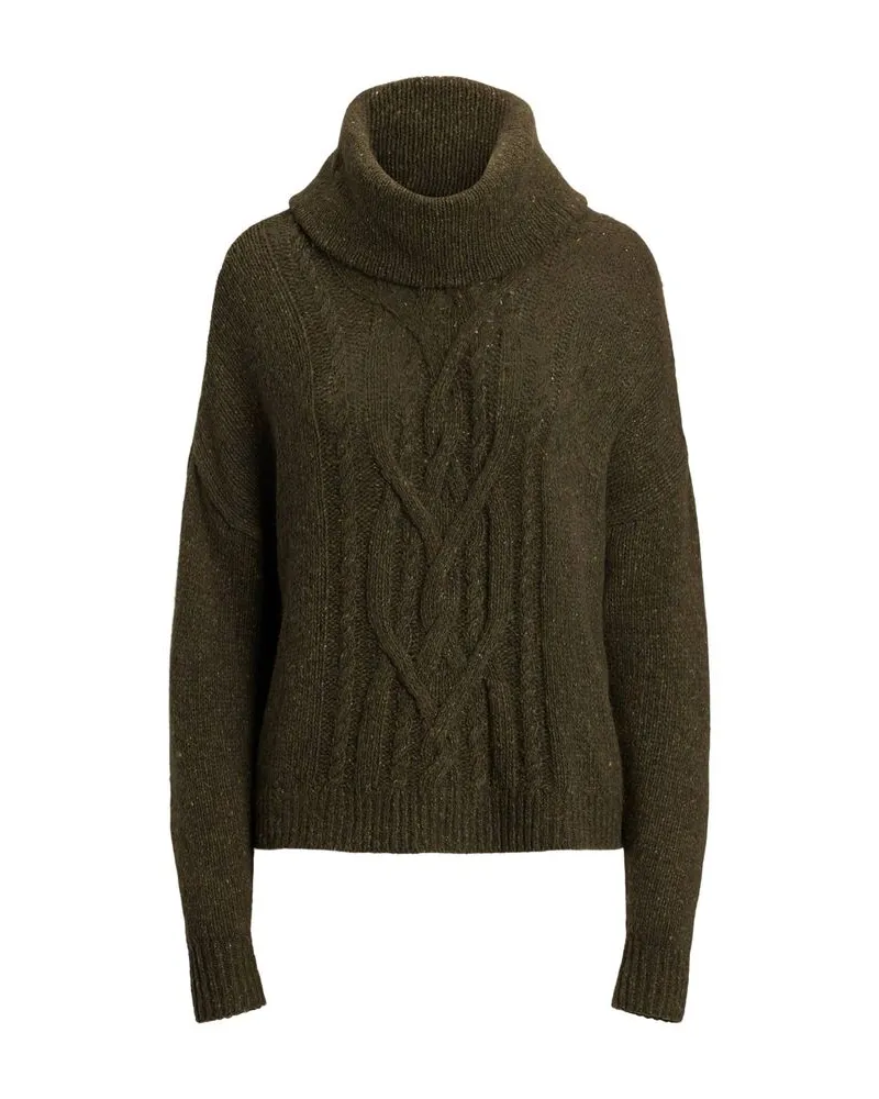 Ralph Lauren Damen Strickpullover mit Rollkragen Grün