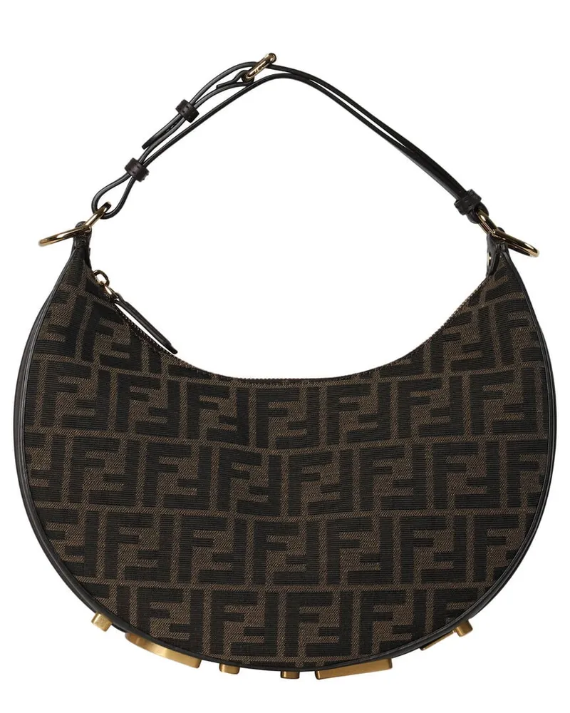 Fendi Damen Hobotasche FENDIGRAPHY SMALL Braun