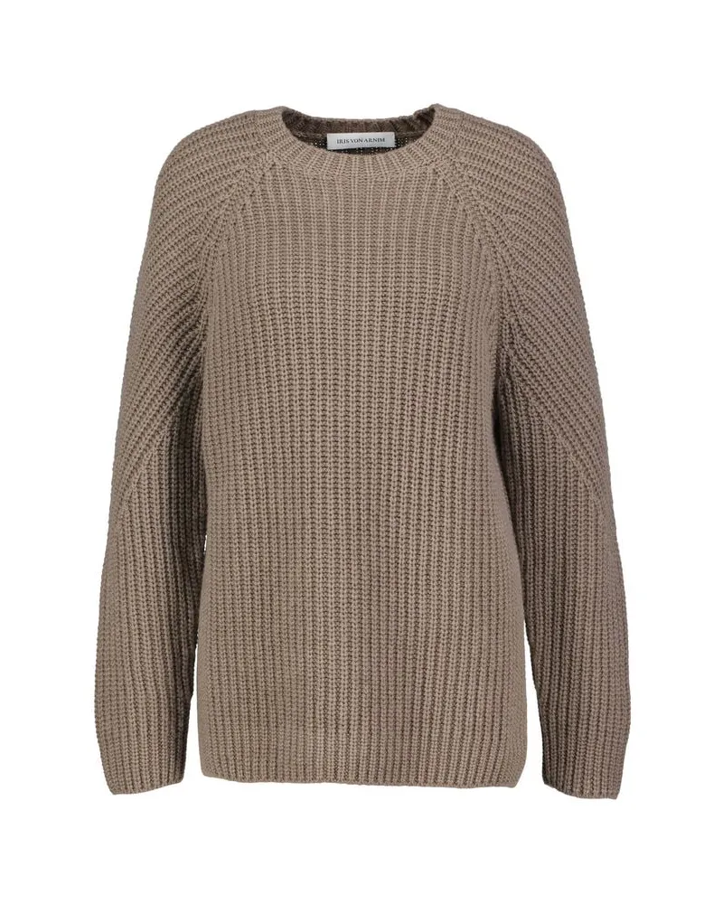 Iris von Arnim Damen Kaschmirpullover GLENDALE Taupe