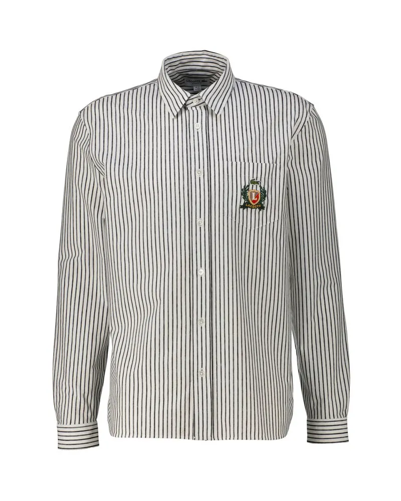 Lacoste Herren Hemd CHEMISE CASUAL MANCHES LONGES Regular Fit Weiss