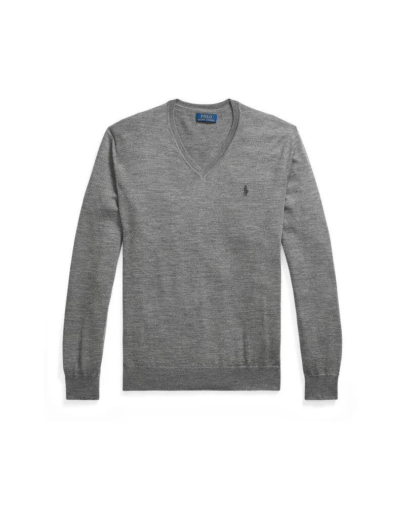 Ralph Lauren Herren Pullover Slim Fit Grau