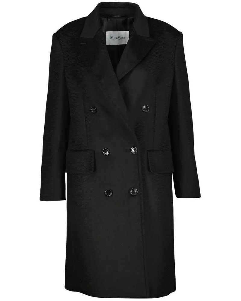 Max Mara Damen Mantel aus Kamelhaar COSA Schwarz