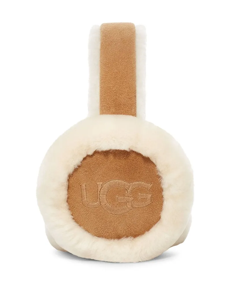 UGG Damen Ohrenschützer aus Lammfell Camel