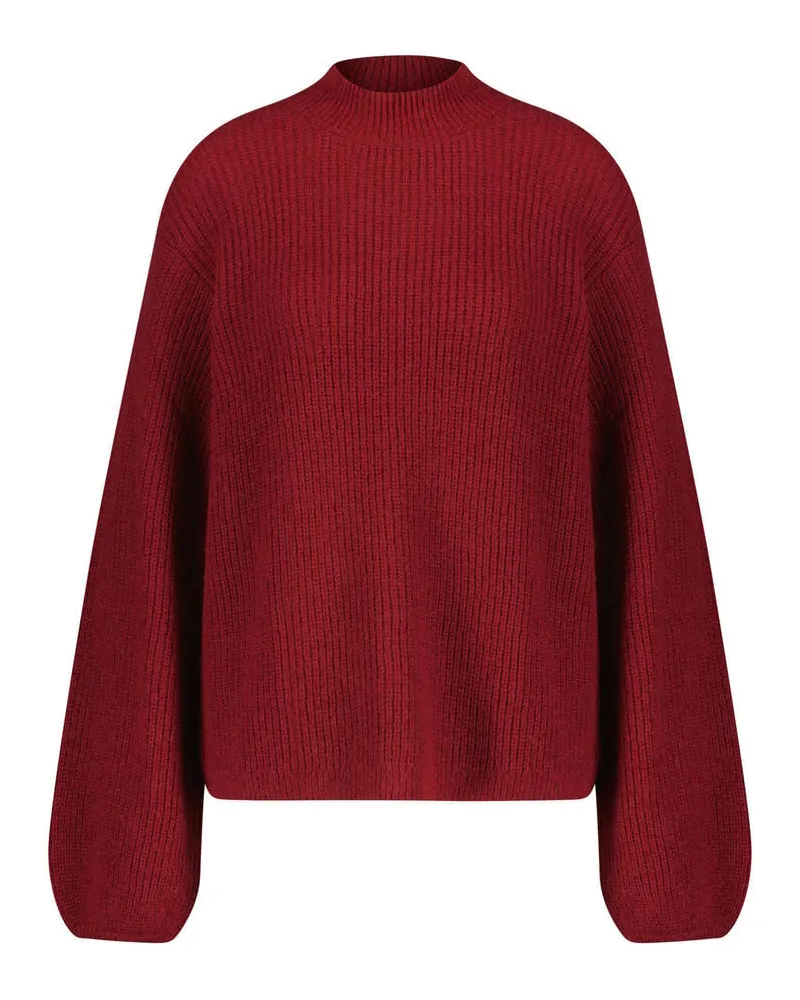 Akris Damen Strickpullover mit Alpaka Rot