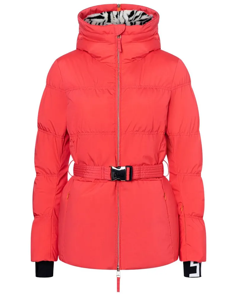 Jet Set Damen Skijacke CHAMONIX BELTED Rot