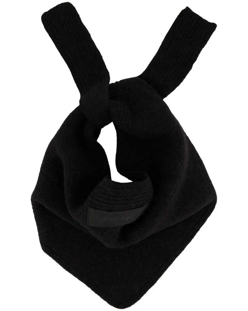 Jacquemus Damen Schal LE GROS GRAIN Schwarz