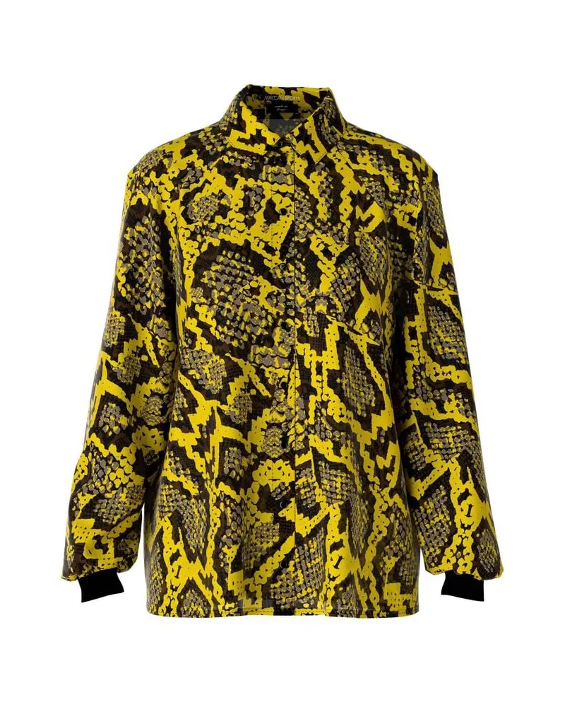 Marc Cain Damen Bluse Langarm Gelb