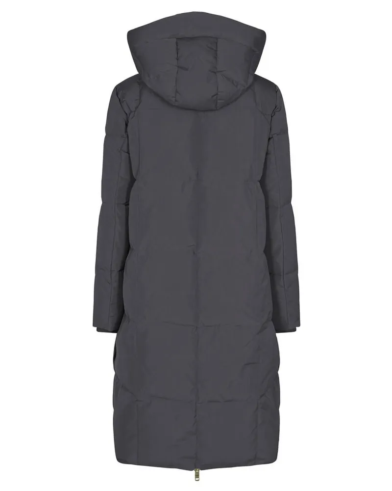 Mos Mosh Damen Daunenmantel mit Kapuze NOVA SQUARE DOWN COAT Grün