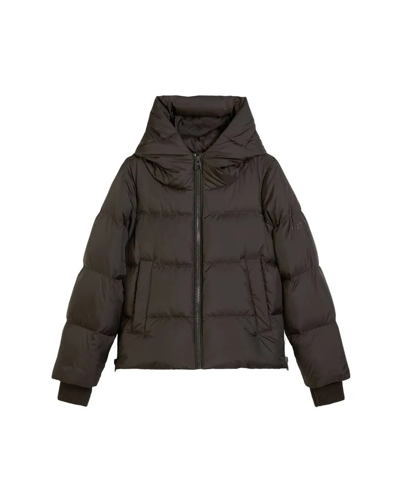 Marc O'Polo Damen Daunenjacke mit Kapuze Regular Fit Braun