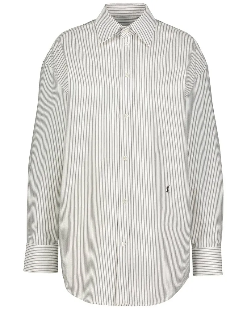 Saint Laurent Damen Hemdbluse Weiss