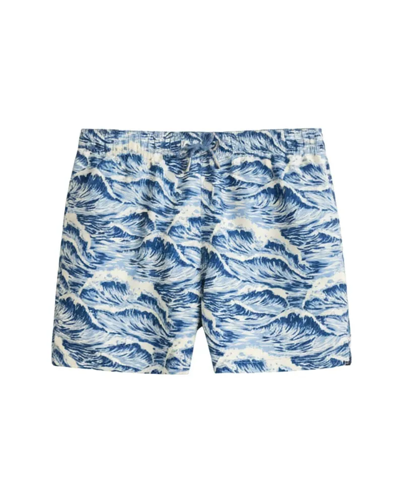 Gant Herren Badeshorts WAVES PRINT Blau
