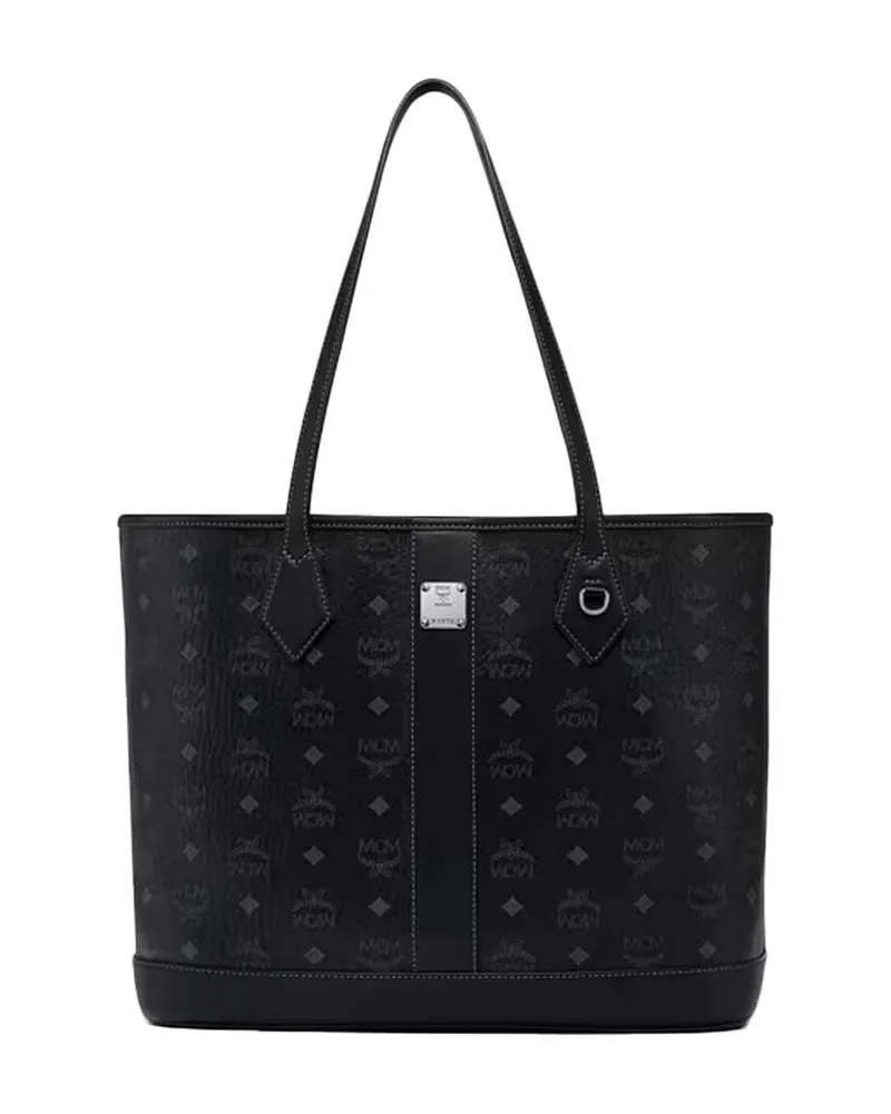 MCM Damen Shopper LIZ MEDIUM Schwarz
