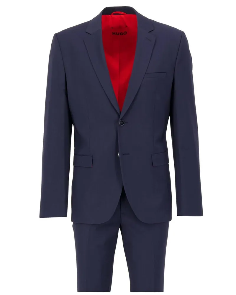 HUGO BOSS Herren Anzug mit Wolle  ARTI-HESTEN253X-MH Marine
