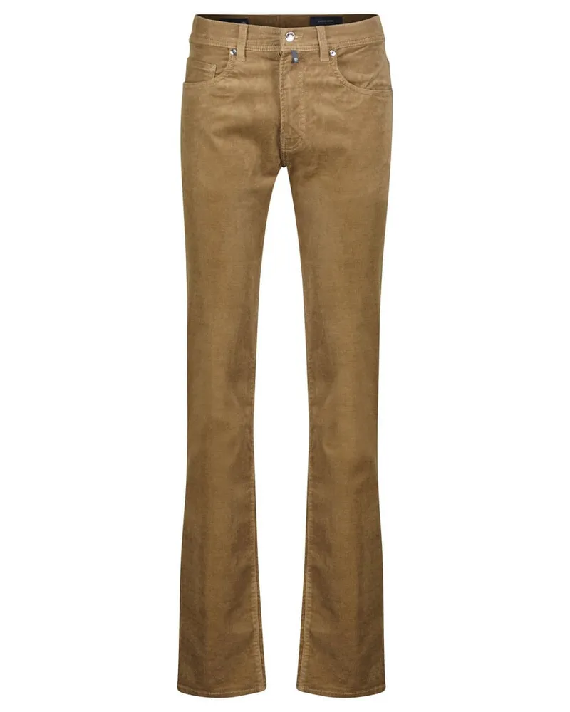 Pierre Cardin Herren Cordhose PC-LYON Tapered Fit Taupe