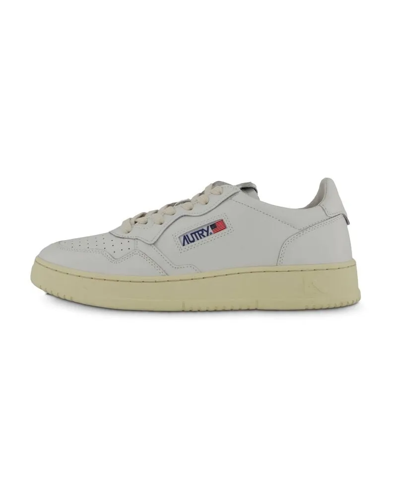 AUTRY Herren Sneaker MEDALIST LOW aus Leder Weiss