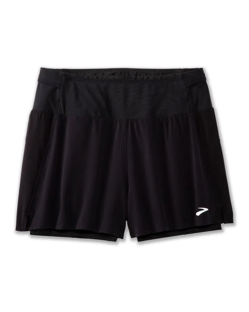 Brooks Damen Laufshorts HIGH POINT 3" 2-IN-1 SHORT 2.0 Schwarz