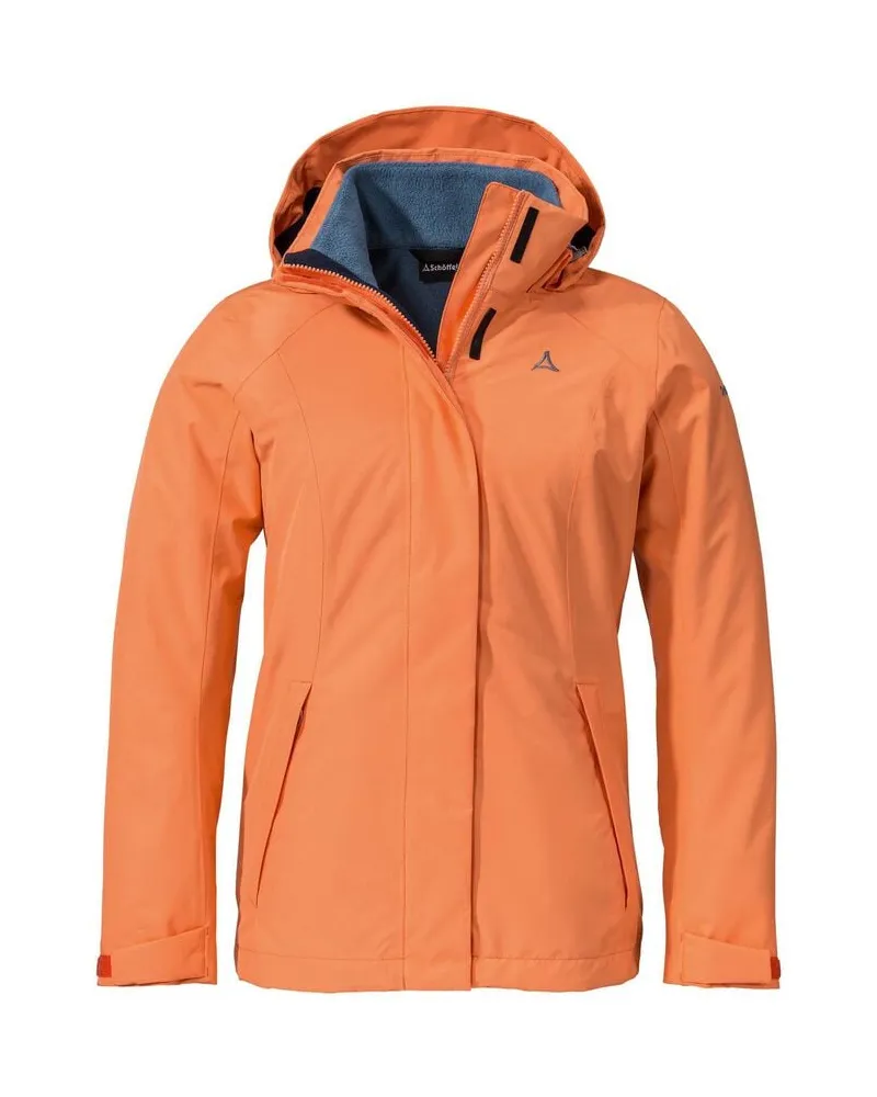 Schöffel Damen Doppeljacke 3IN1 JACKET PARTINELLO L Orange