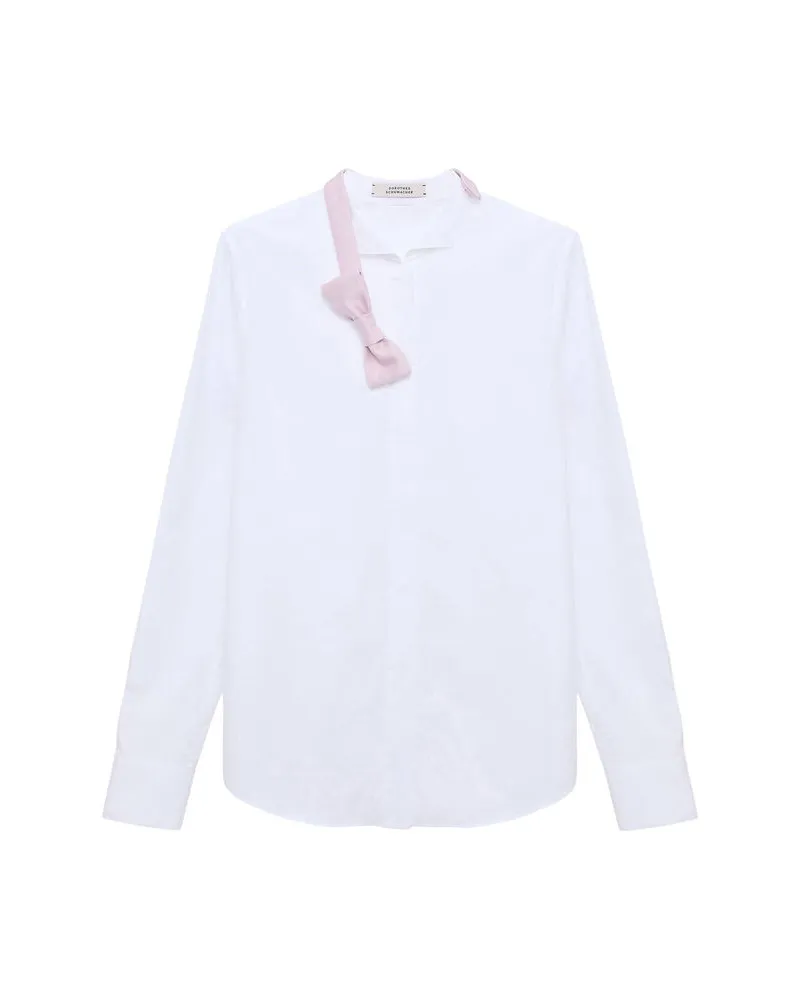 Dorothee Schumacher Damen Hemdbluse mit Baumwolle PURE POWER Weiss
