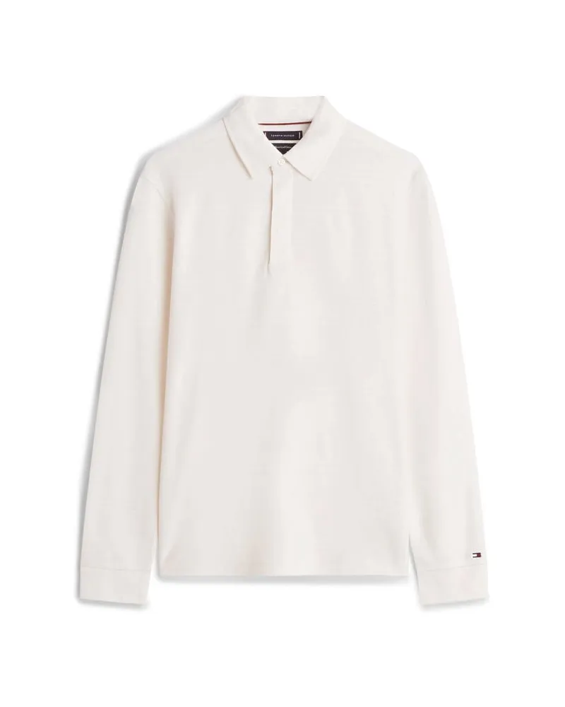 Tommy Hilfiger Herren Langarmshirt aus Baumwolle Offwhite