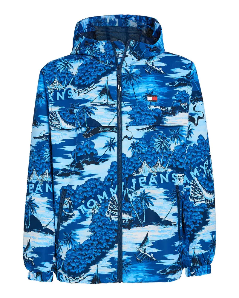Tommy Hilfiger Herren Windbreaker HAWAIIAN CHICAGO Blau