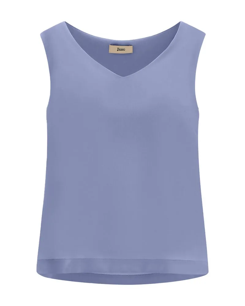 Herno Damen Blusentop aus Viskose Bleu