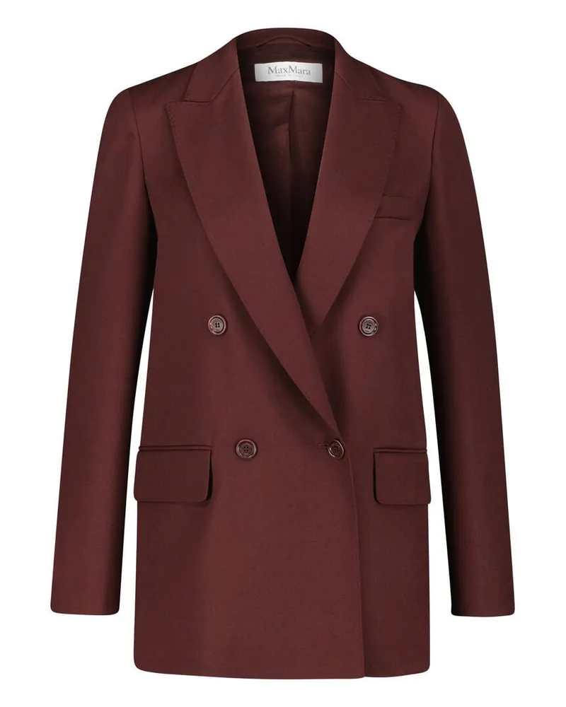 Max Mara Damen Balzer aus Wolle FARAD Bordeaux