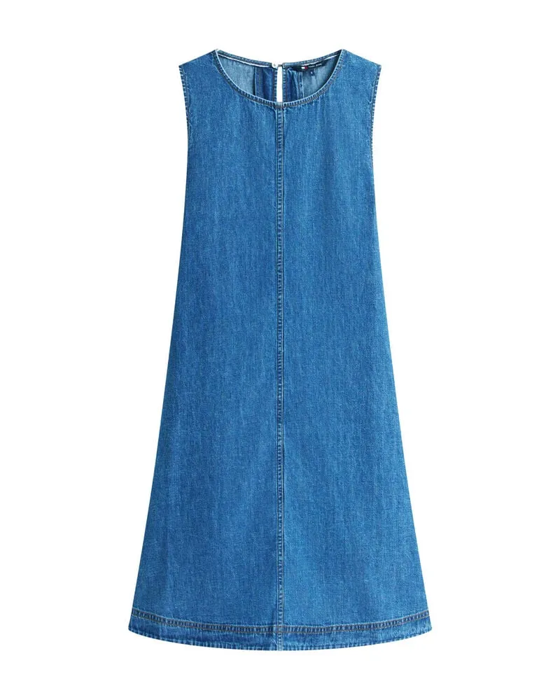 Tommy Hilfiger Damen Jeanskleid aus Baumwolle Blue