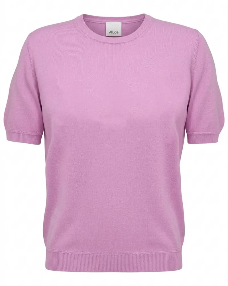 ALLUDE Herren Kaschmirpullover Pink