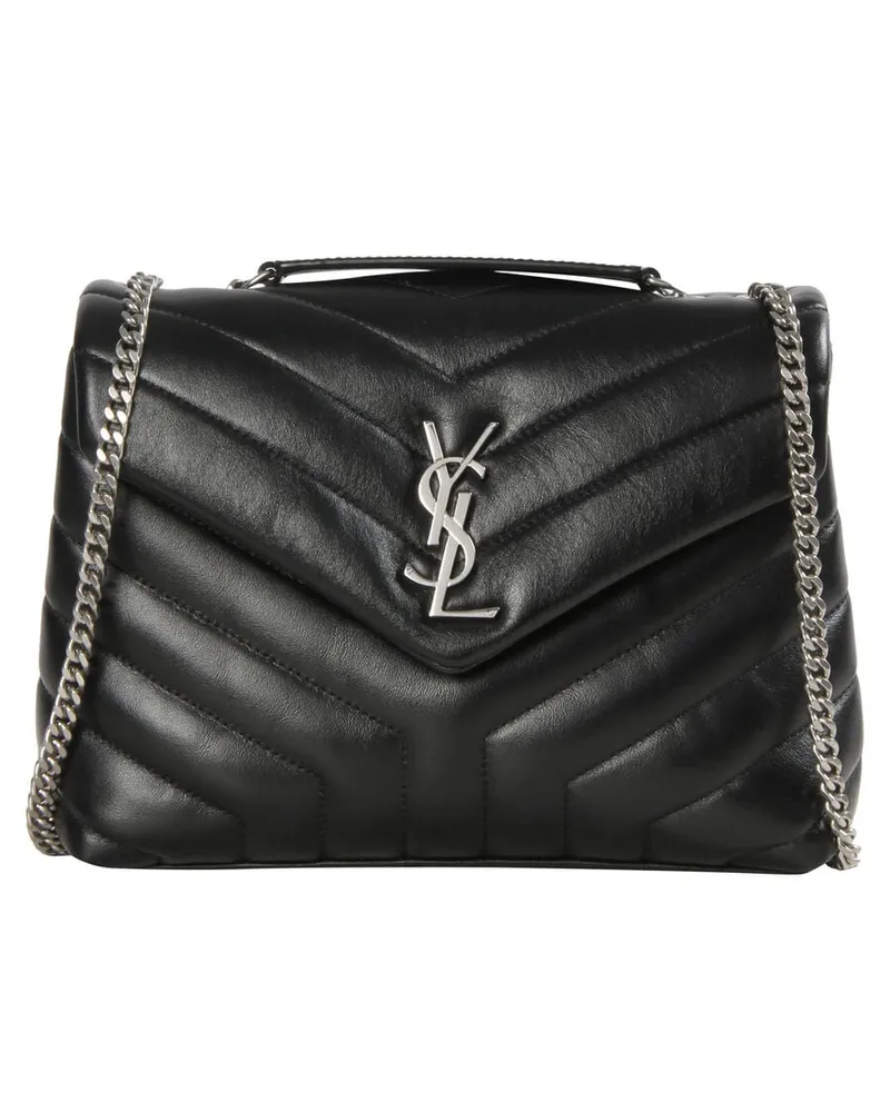 Saint Laurent Damen Umhängetasche "Small LouLou Schwarz