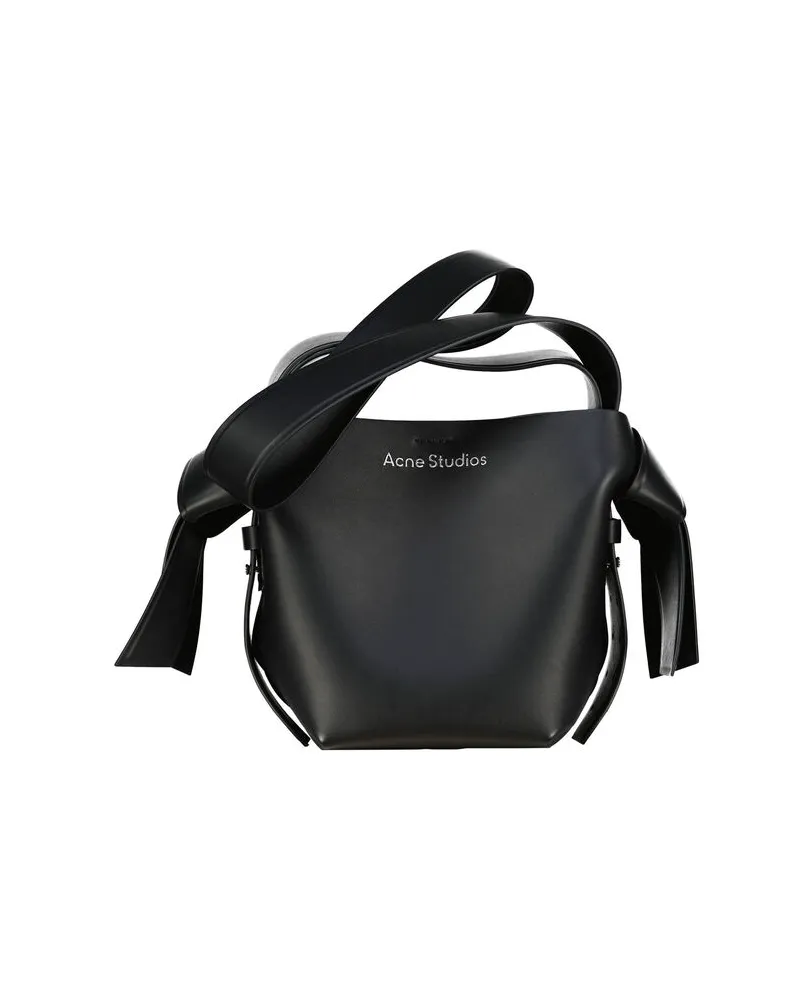 Acne Studios Damen Umhängetasche MUSUBI MINI Schwarz