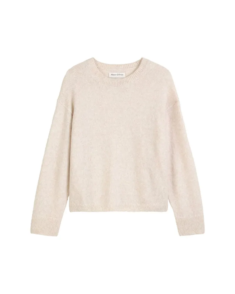 Marc O'Polo Damen Strickpullover aus Wollmix Stein