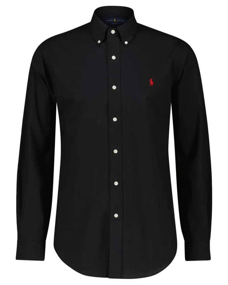 Ralph Lauren Herren Freizeithemd Langarm Schwarz