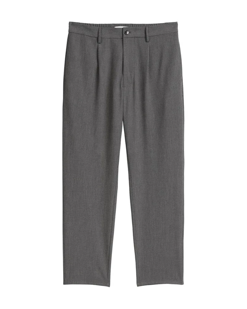 Marc O'Polo Herren Bundfaltenhose Regular Fit Anthrazit