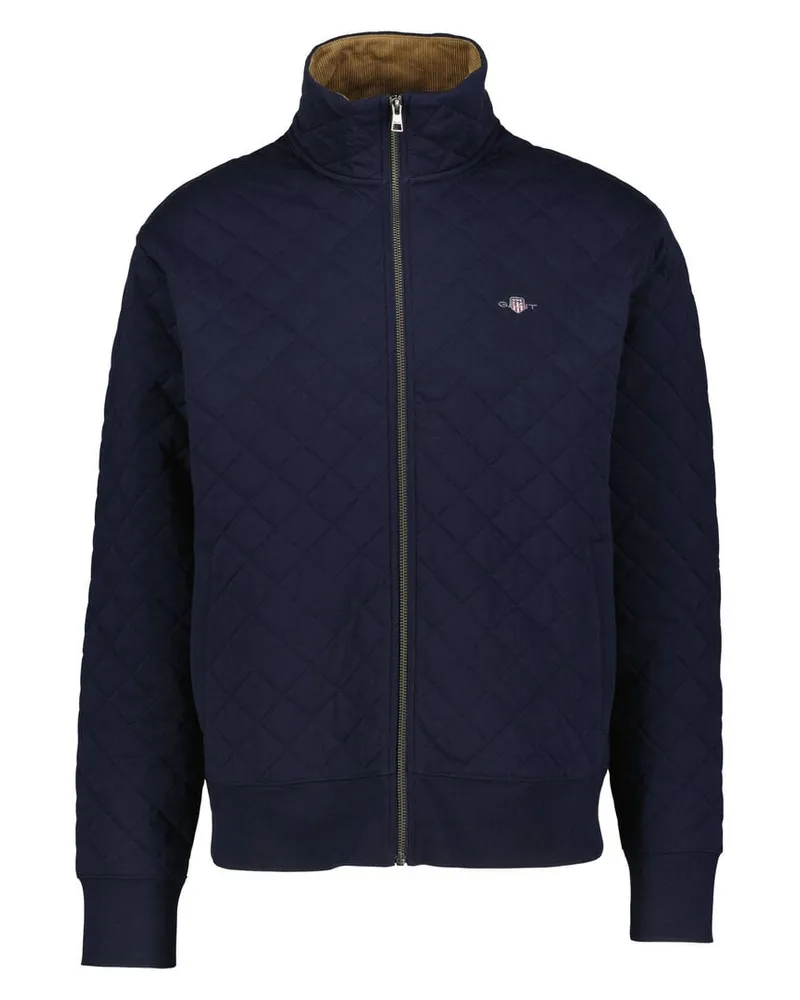 Gant Herren Sweatjacke QUILTED CORD Regular Fit Marine