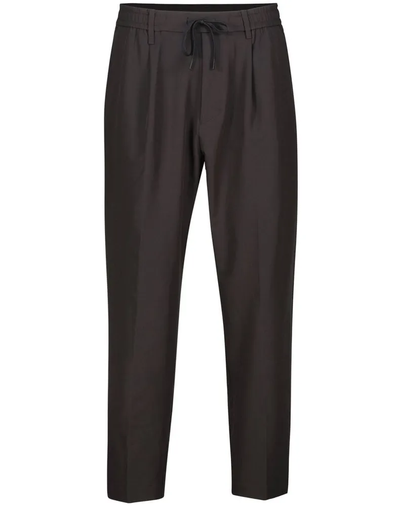 HUGO BOSS Herren Hose T_CONVERT-PLEAT Tapered Fit Schwarz