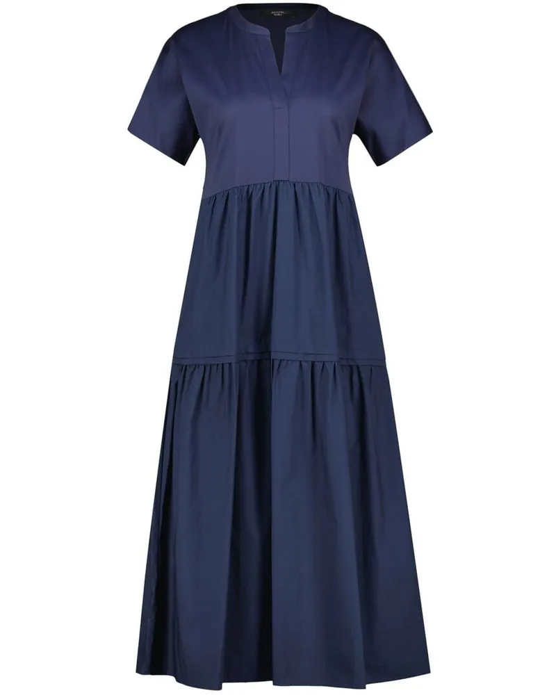 Max Mara Damen Midikleid aus Baumwolle Marine