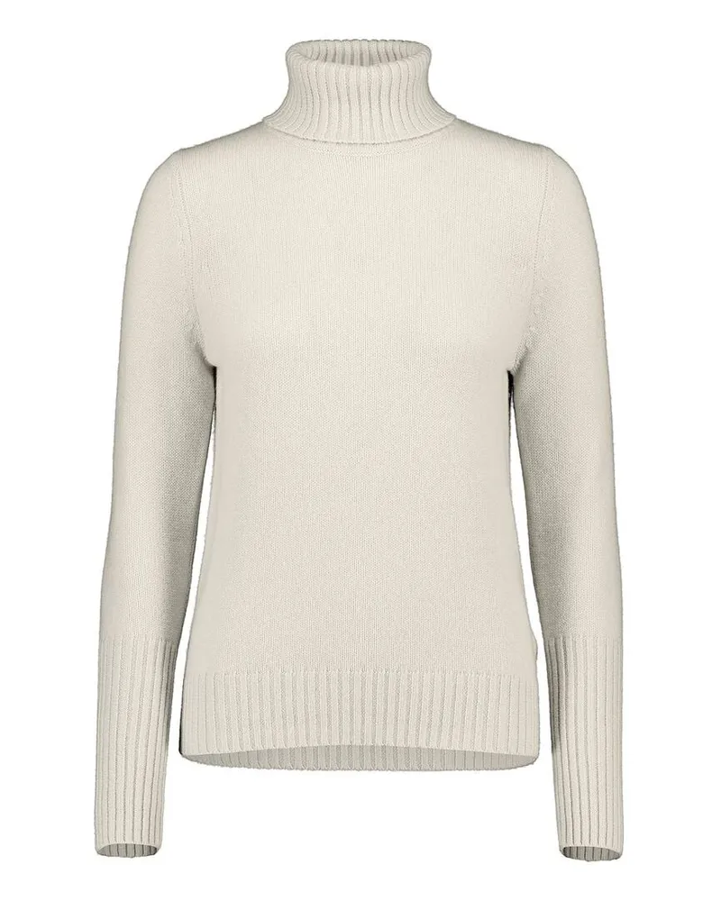 ALLUDE Damen Rollkragenpullover aus Kaschmir Weiss