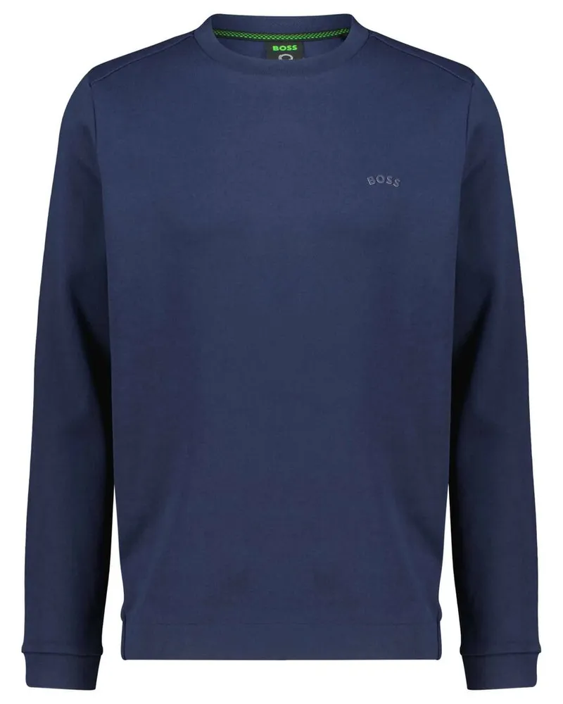 HUGO BOSS Herren Sweatshirt SALBO CURVED Navy