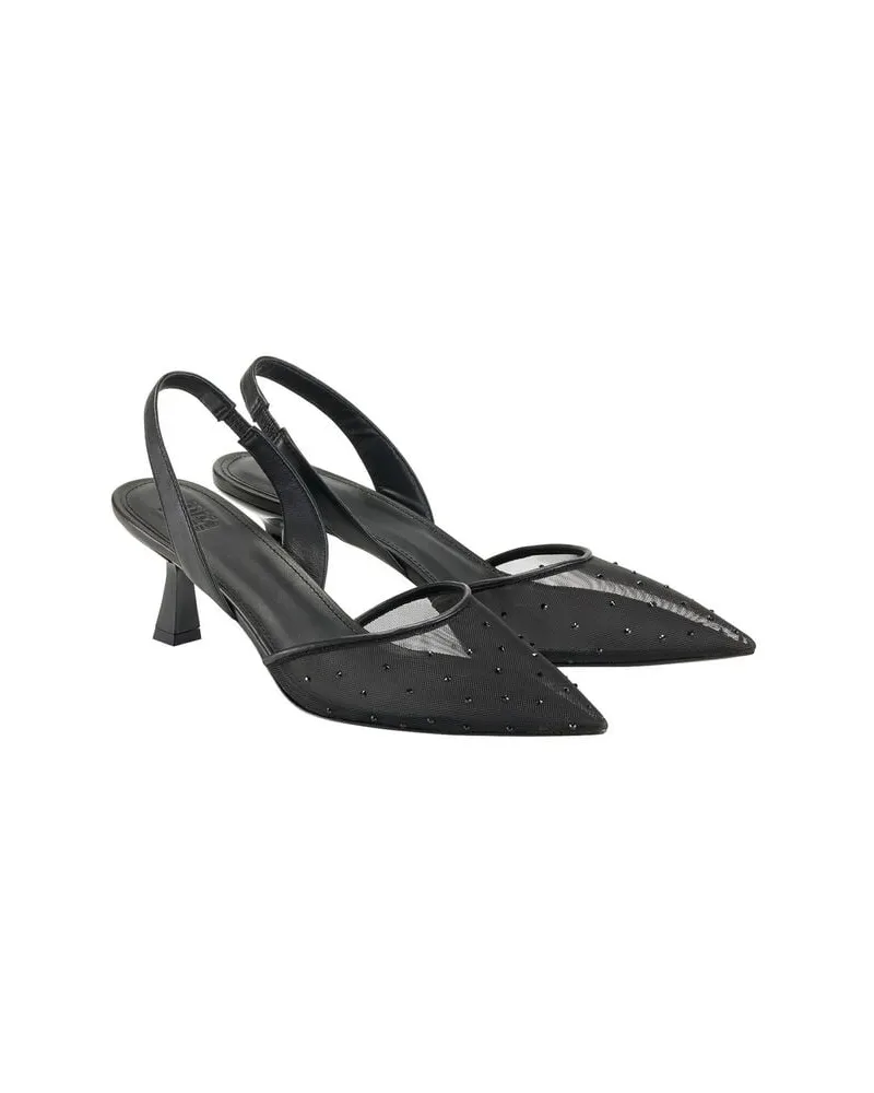 Riani Damen Slingback-Pumps Schwarz