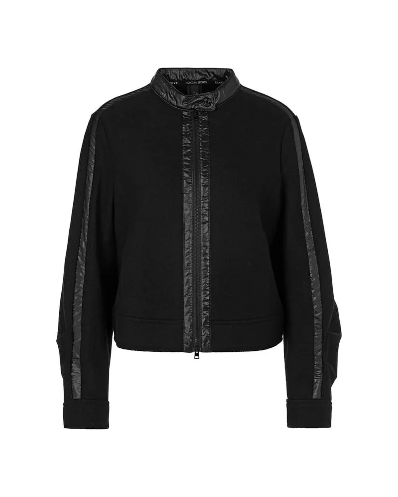 Marc Cain Damen Jacke mit Einsätzen Schwarz