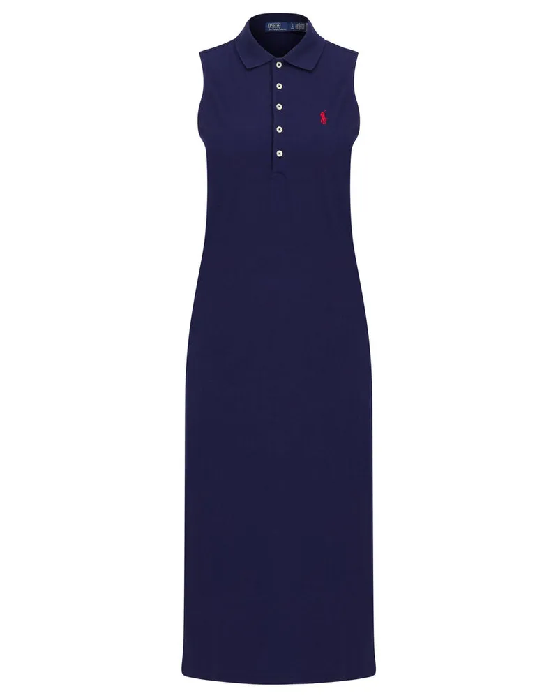 Ralph Lauren Damen Polokleid aus Stretch-Baumwolle Marine